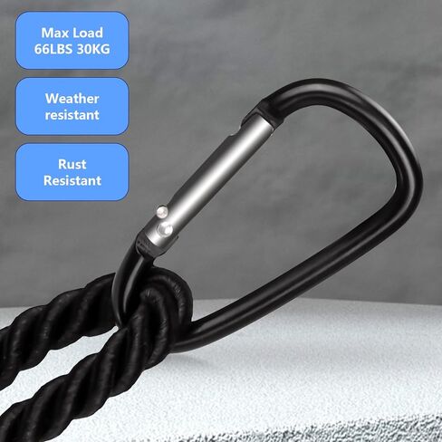 10 Pack Carabiner Clip Aluminium D-Ring Carabiner Multi-Coloured Carabiner Hooks for Camping, Hiking, Backpacking or Other Outdoor Activities in Saudi Arabia