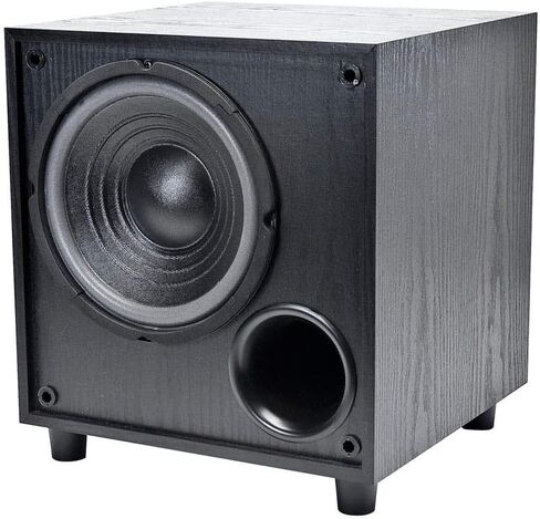 Monoprice 60-Watt Powered Subwoofer - 8 Inch With Auto-On Function, For Studio And Home Theater Black in Saudi Arabia