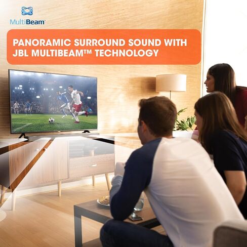 جيه بي ال بار 5.1 - ساوند بار مع محيط افتراضي مدمج، 4 كيه ومضخم صوت لاسلكي 10 بوصة (JBL2GBAR51IMBLKAM)، أسود in Kuwait