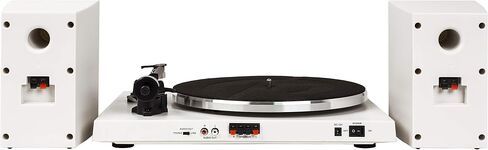 Crosley T150A-BK Modern 2-Speed Bluetooth Turntable System with Variable Weighted Tone Arm and Stereo Speakers, Black in Saudi Arabia