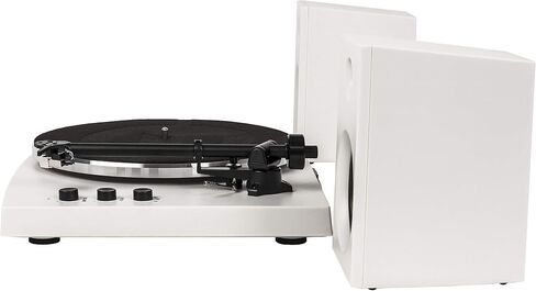 Crosley T150A-BK Modern 2-Speed Bluetooth Turntable System with Variable Weighted Tone Arm and Stereo Speakers, Black in Saudi Arabia