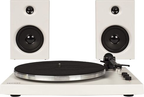 Crosley T150A-BK Modern 2-Speed Bluetooth Turntable System with Variable Weighted Tone Arm and Stereo Speakers, Black in Saudi Arabia