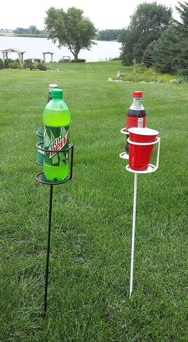 Decko 30270 Patio Pack of 4 Standard Phone Caddy Drink Holder, Multiple Colors in Saudi Arabia