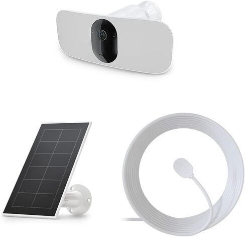 Arlo Pro 3 Floodlight Camera - Wireless Security Camera with LED Floodlight, Color Night Vision, Motion Sensor, 2-Way Audio & 2K Resolution with HDR - Black, FB1001B in Saudi Arabia