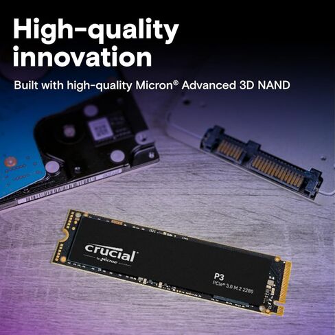 Crucial P3 1TB PCIe Gen3 3D NAND NVMe M.2 SSD, up to 3500MB/s - CT1000P3SSD8 in Kuwait