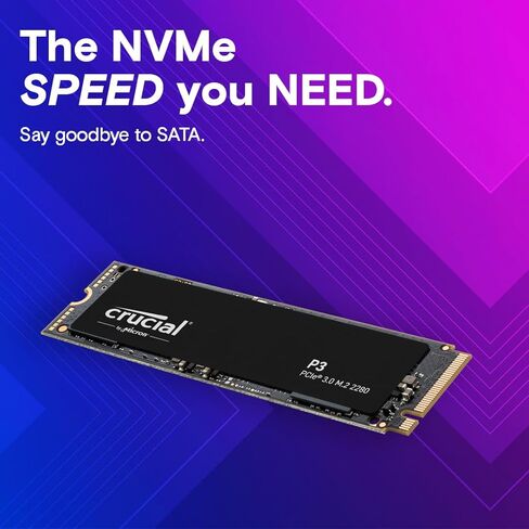 Crucial P3 1TB PCIe Gen3 3D NAND NVMe M.2 SSD, up to 3500MB/s - CT1000P3SSD8 in Kuwait