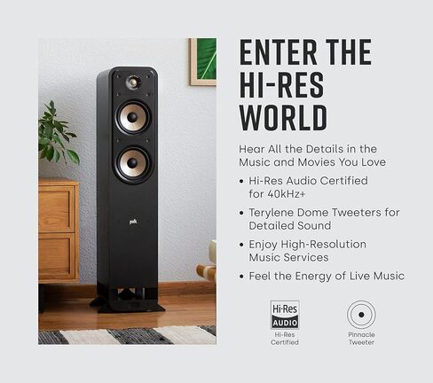 Polk Signature Elite ES55 Tower Speaker & Polk Signature Elite ES10 Surround Loudspeaker in Saudi Arabia