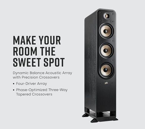 Polk Signature Elite ES55 Tower Speaker & Polk Signature Elite ES10 Surround Loudspeaker in Saudi Arabia