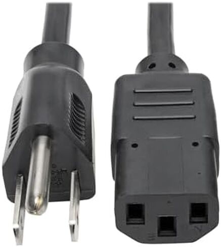 Tripp Lite سلك كهرباء للكمبيوتر , 13 صوت, 16AWG (NEMA 5-15P to IEC-320-C13) 8-ft.(P006-008-13A) in Kuwait