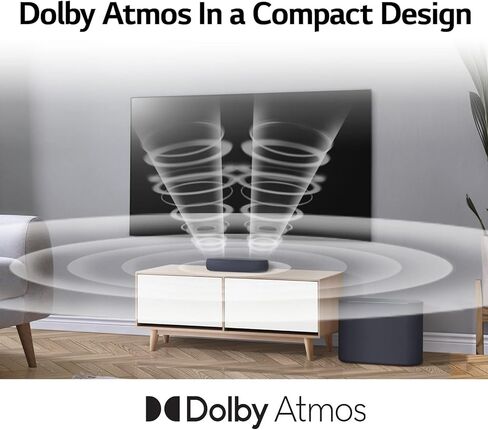 LG Eclair QP5 Sound Bar 3.1.2ch, 320W Power, Dolby Atmos & DTS:X with Upfiring Height Speakers Compact Design, 4K & HDR Passthrough, Black - 2021 in Kuwait