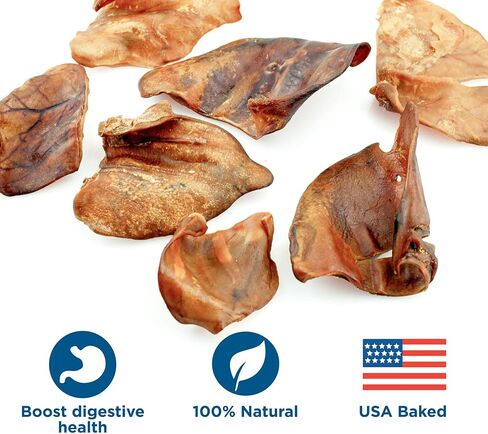 Best Bully Sticks جميع آذان الخنازير الطبيعية المخبوزة والمعبأة في الولايات المتحدة الأمريكية للكلاب - مكون واحد عالي الهضم بنسبة 100٪ من لحم الخنزير للكلاب - رائع للكلاب الصغيرة والمتوسطة والكبيرة - 25 عبوة in Saudi Arabia