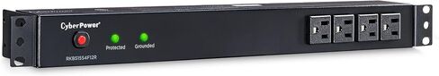 CyberPower RKBS15S2F8R Rackbar Surge Protector | 120V/15A, 10 Outlets, 15 Foot Power Cord, 1U Rackmount, UL Listed in Kuwait