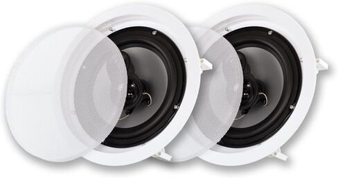 Acoustic Audio CSic83 in Ceiling 8" Speaker Pair 3 Way Home Theater Speakers in Kuwait