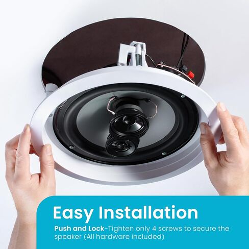Acoustic Audio CSic83 in Ceiling 8" Speaker Pair 3 Way Home Theater Speakers in Kuwait