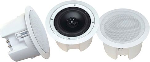 Pyle Home PDPC8T In-Ceiling Enclosed Speaker System with Transformer, White, 8.0'' in Kuwait