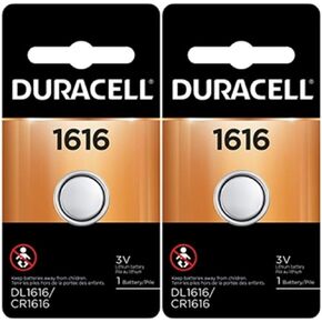 Duracell 1616 DL1616 CR1616 DL1616B2PK Coin Cell Watch Battery 3.0 Volt Lithium, 2 Count (Pack of 1) in Saudi Arabia