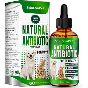 Natural Herbal Supplement, Organic, Cranberry, Oregano, Echinacea for Dogs and Cats Too for General Strengthening - 1200 Drops, 2 Oz