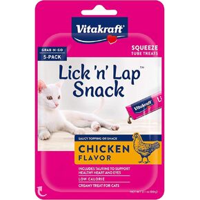 Lick 'n' Lap Snack with Chicken Cat Treat, Value-Pack 20pk