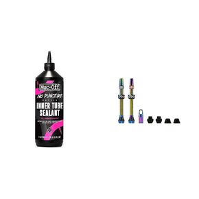 Muc-Off No Puncture Hassle Inner Tube Sealant, 1 Liter - Bike Tube Puncture Repair Sealant - Bike Tire Sealant for MTB/Road/Gravel Bikes