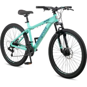 Mongoose Grafton Adult Mountain Bike, Hardtail, 21-Speed Drivetrain, 17-Inch Aluminum Frame, 26-27.5-Inch Wheels