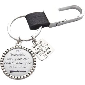 Son in Law Gift Future Son Gift Son in Law Keychain Wedding Gift for Son in Law Groom Gift from Mother in law Our daughter picked you