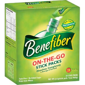 Benefiber Natural Fibre Supplement On-The-Go Stick 28 Pack