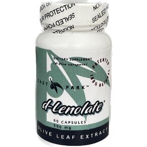 EAST PARK Olive Leaf Extract (OLE) Super Strength d-Lenolate 500mg | 18% or More Oleuropein Immune System Booster | 60 Vegetarian Capsules (Non-GMO)