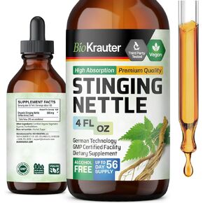 MAUWE HERBS صبغة مستخلص جذر نبات القراص اللاذع - مكمل سائل جذر نبات القراص العضوي - قطرات عشبة Urtica Dioica - 2 fl. أوز. in Kuwait