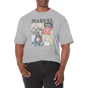 Marvel Big & Tall Classic Ladies Men's Tops Short Sleeve Tee Shirt