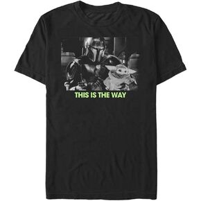 STAR WARS Mandalorian Fatherhood V3 Men's Tops Short Sleeve Tee Shirt