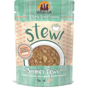 Weruva Classic Cat Stews, Stewy Lewis with Lamb, Chicken & Salmon In Gravy, 5.5oz Can (Pack of 8)
