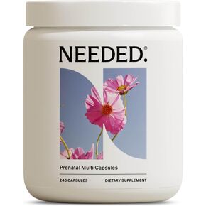 Needed. Multivitamin Capsules for Prenatal, Pregnancy, Breastfeeding, Postpartum | Expertly-Formulated & Third-Party Tested| 30-Day Supply
