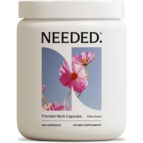 Needed. Multivitamin Capsules for Prenatal, Pregnancy, Breastfeeding, Postpartum | Expertly-Formulated & Third-Party Tested| 30-Day Supply