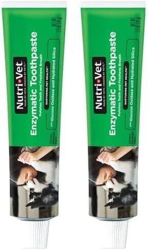 Nutri-Vet Enzymatic Toothpaste for Dogs - Non-Foaming Chicken Flavor - Promotes a Healthy Active Lifestyle - 2.5 oz in Saudi Arabia
