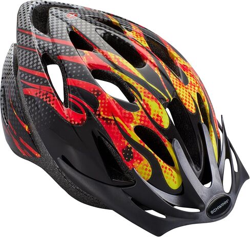 Schwinn Thrasher Kids Bike Helmet, Boys and Girls, Fits 50-54cm Circumference, Ages 5-8 Year Old, Lightweight, Detachable Visor, CPSC Safety Certified in Saudi Arabia
