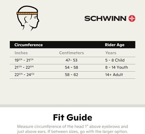 Schwinn Thrasher Kids Bike Helmet, Boys and Girls, Fits 50-54cm Circumference, Ages 5-8 Year Old, Lightweight, Detachable Visor, CPSC Safety Certified in Kuwait