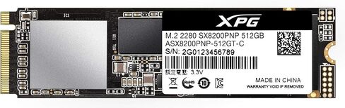 XPG SX6000 Lite 512GB PCIe 3D NAND PCIe Gen3x4 M.2 2280 NVMe 1.3 R/W up to 1800/1200MB/s SSD (ASX6000LNP-512GT-C) in Kuwait