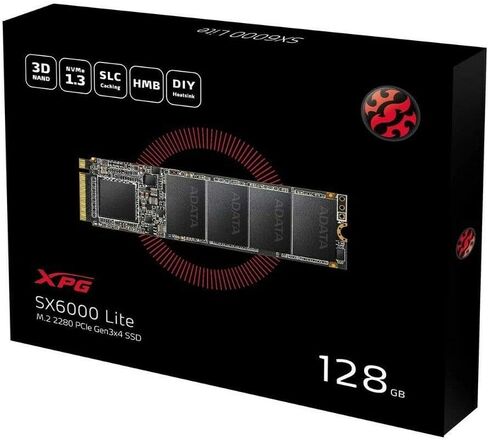 XPG SX6000 Lite 512GB PCIe 3D NAND PCIe Gen3x4 M.2 2280 NVMe 1.3 R/W up to 1800/1200MB/s SSD (ASX6000LNP-512GT-C) in Kuwait