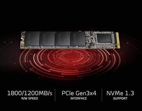 XPG SX6000 Lite 512GB PCIe 3D NAND PCIe Gen3x4 M.2 2280 NVMe 1.3 R/W up to 1800/1200MB/s SSD (ASX6000LNP-512GT-C) in Kuwait