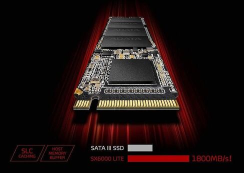 XPG SX6000 Lite 512GB PCIe 3D NAND PCIe Gen3x4 M.2 2280 NVMe 1.3 R/W up to 1800/1200MB/s SSD (ASX6000LNP-512GT-C) in Kuwait