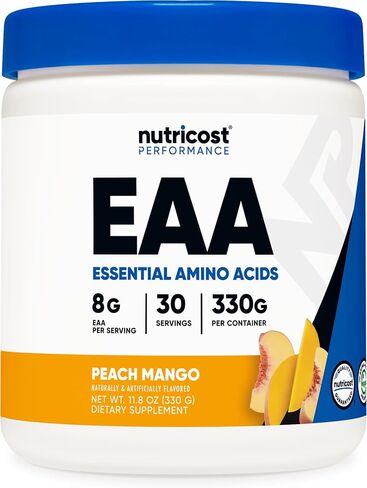 Nutricost EAA Powder 30 Servings - Passion Fruit, Orange, and Guava (POG) - Essential Amino Acids - Non-GMO, Gluten Free, Vegetarian Friendly in Kuwait