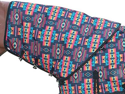 غطاء رقبة على شكل حصان من البوليستر المقاوم للماء للشتاء HILASON 1200D - كبير | بطانية الحصان | بطانيات حصان للشتاء مقاومة للماء | بطانية إقبال الخيل | إقبال الخيل in Kuwait