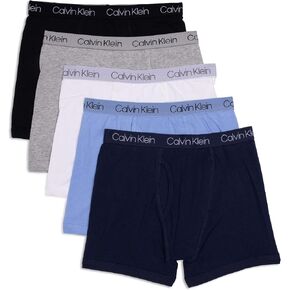 Calvin Klein Boys' Modern Cotton Assorted Boxer Briefs Underwear, Multipack