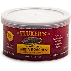 Fluker's Gourmet Canned Food for Reptiles, Fish, Birds and Small Animals - Dubia Roaches, 1.2oz in Kuwait
