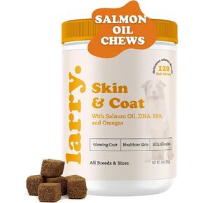Larry Probiotics and Digestive Enzymes for Dogs, 60 Soft Probiotic Chews for Dogs with 1 Billion CFUs for Gut Health, Digestion, Stomach Relief, Immune Support - Puppy and Canine Probiotic Dog Treats in Saudi Arabia
