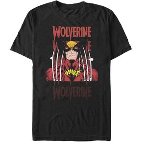 Marvel Big & Tall Classic Wolverine Gradient Men's Tops Short Sleeve Tee Shirt