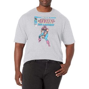 Marvel Big & Tall Classic Wi Hawkey Used a Slingshot Men's Tops Short Sleeve Tee Shirt