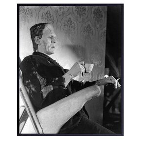 Frankenstein Movie Poster 11x14 - Horror Home Theater Decor - Scary Gothic Wall Art - Monster Movie Print - Teen Bedroom Decoration - Funny Man Cave Art - Halloween Movie Decor - Vintage Horror Sign