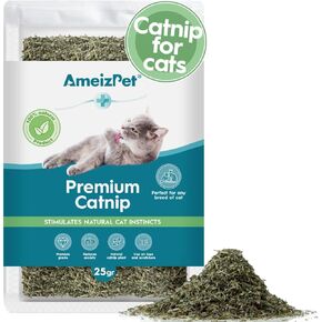 AmeizPet Silvervine Dust for Cats, Catnip Alternative for Training & Play, Cat & Kitten Behaviour Dust 35g (0.08 Oz)