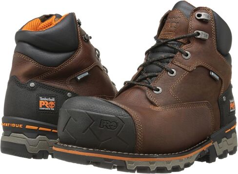 حذاء العمل الصناعي Boondock مقاس 6 بوصة من Timberland PRO للرجال مصنوع من مركب آمن ومعزول ومقاوم للماء in Kuwait